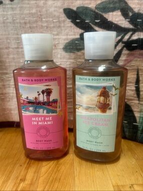 Bath & body works Miami and ice cream body washes